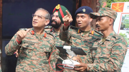 Major General Sunil Rampal Examines Homegrown Defense Prototypes at Ambala Cantt
