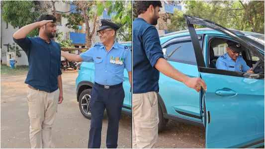 Son's Heartfelt Salute to Retiring Indian Air Force Father Captivates Social Media