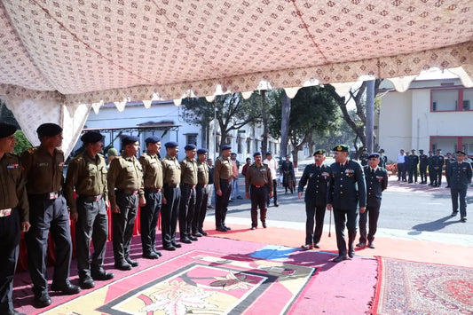 Lieutenant General PS Shekhawat Evaluates Readiness and Innovations at 506 Army Base Workshop