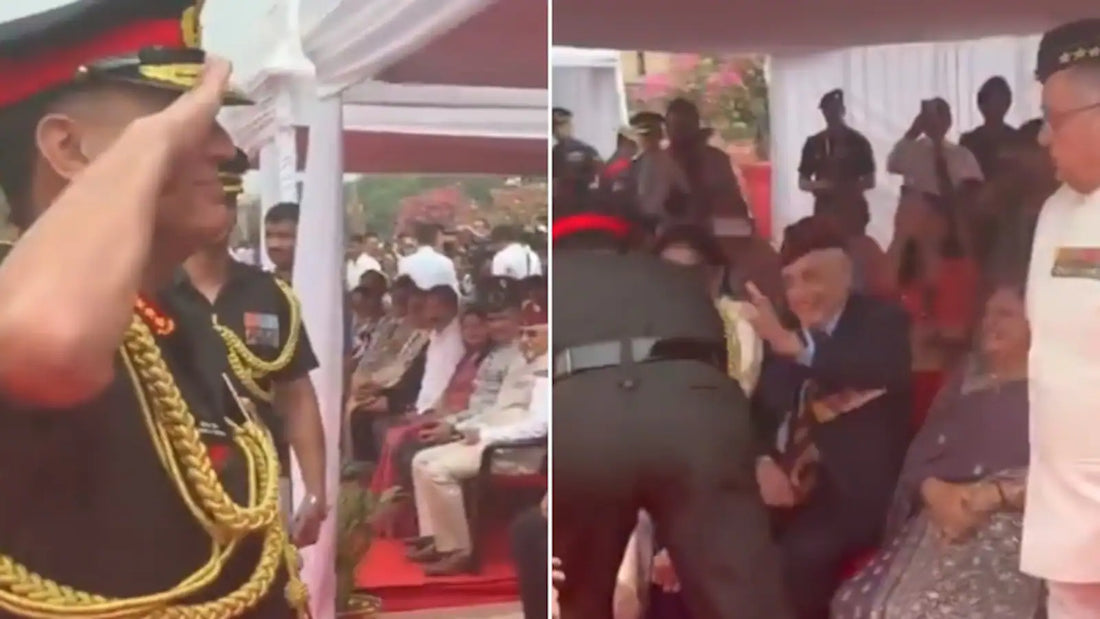 General Dhiraj Seth Receives Parental Blessings After Taking Charge as Army Chief