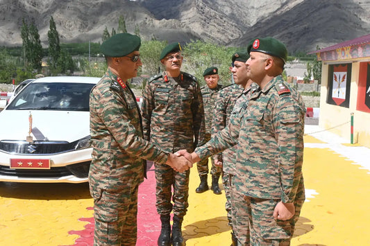 Lt Gen Madanraj Pande Assesses Trishul Division's Combat Readiness and Operational Preparedness