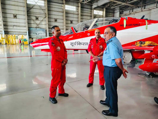 Air Marshal Sandeep Thareja Meets Suryakiran Team, Reviews Aviation Medicine and Flight Safety