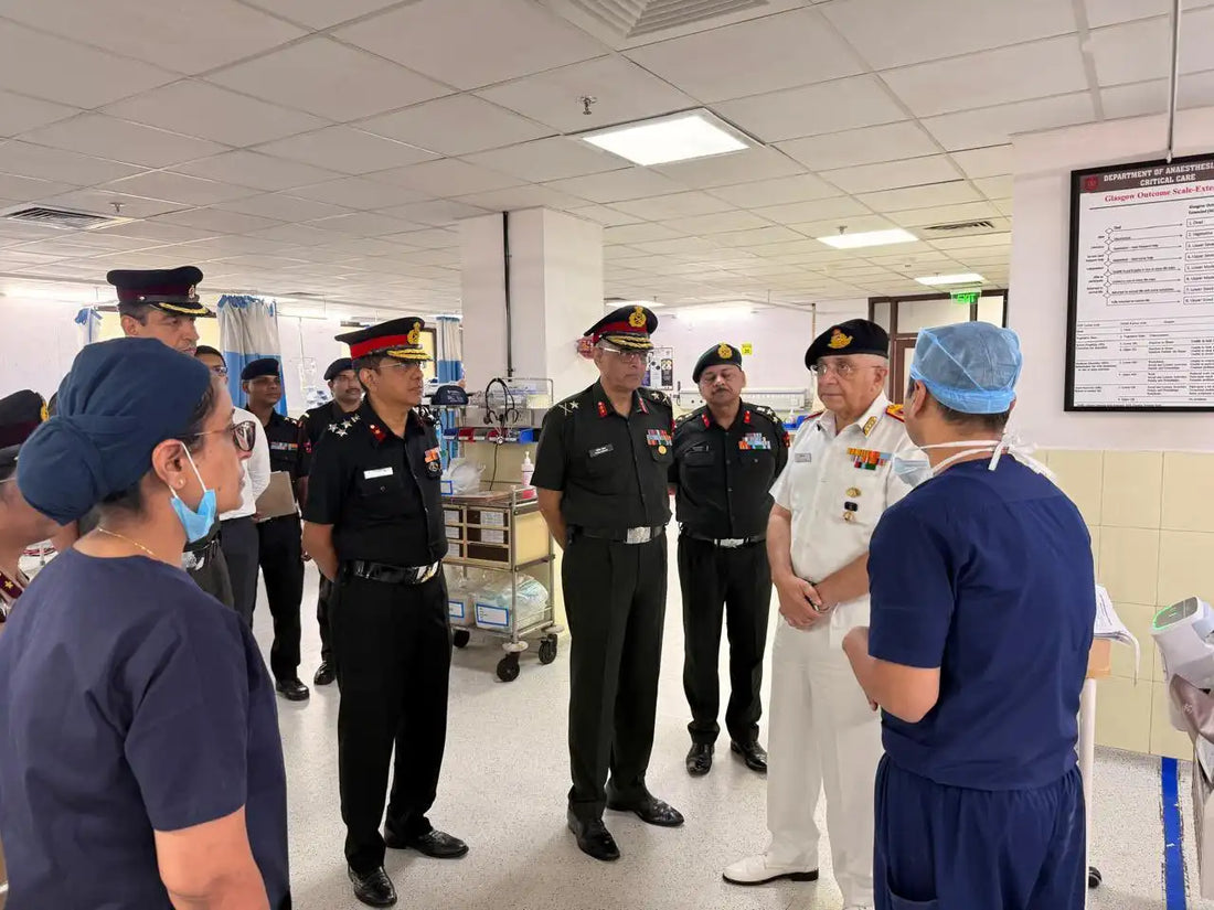 Surgeon Vice Admiral Vivek Hande Evaluates Key Military Healthcare Facilities in Pune Visit