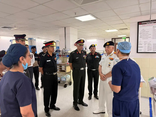 Surgeon Vice Admiral Vivek Hande Evaluates Key Military Healthcare Facilities in Pune Visit