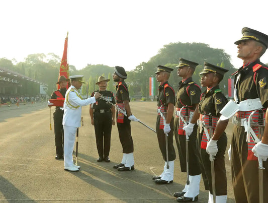OTA Chennai Passing Out Parade: 342 Cadets Commissioned into Indian Army, Admiral Krishna Swaminathan Reviews Parade