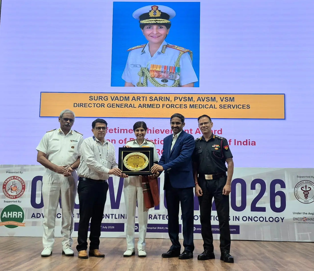 Surgeon Vice Admiral Arti Sarin Honored with Lifetime Achievement Award in Oncology