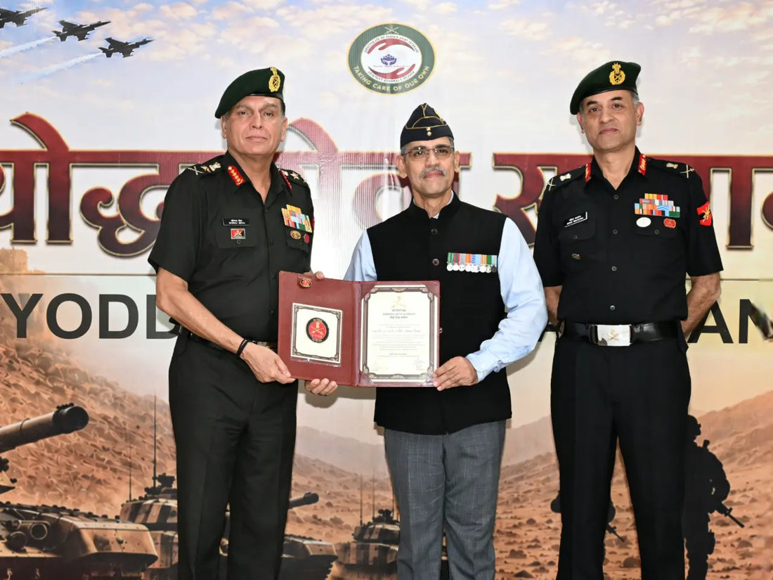 General Dhiraj Seth Felicitates Four Veterans with Yoddha Seva Samman in Jaipur