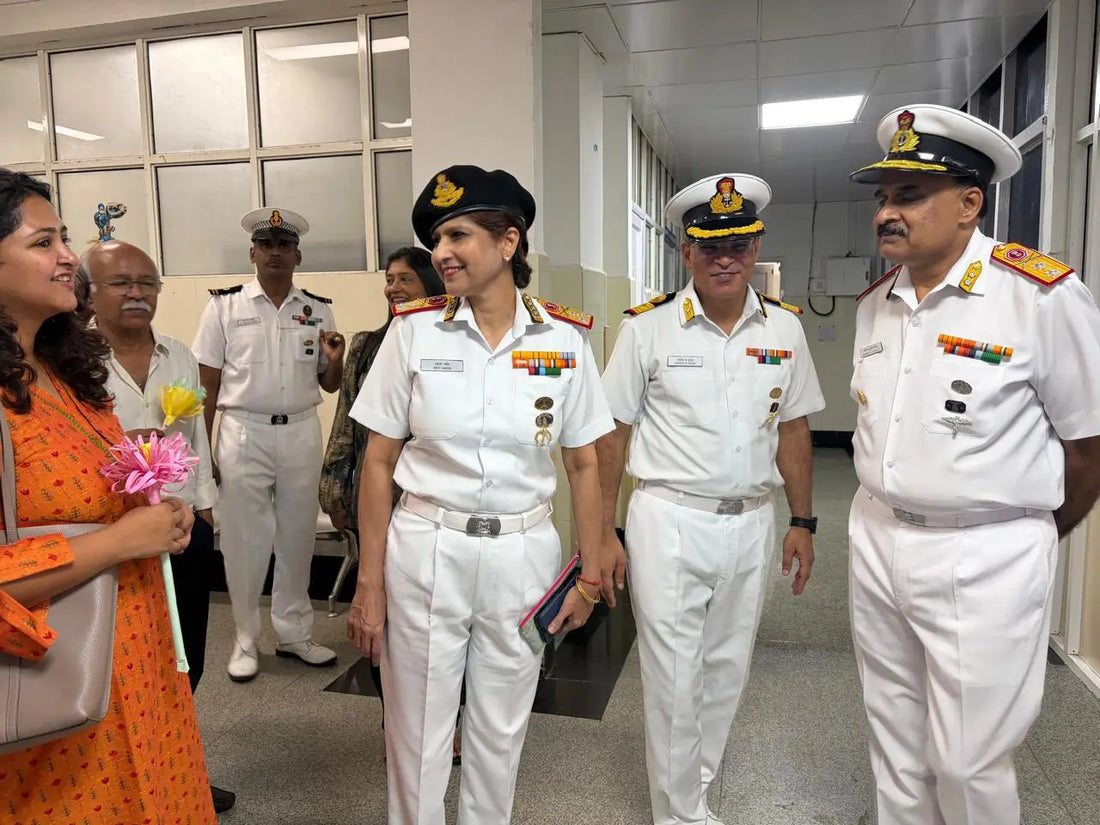 Surgeon Vice Admiral Arti Sarin Inspects Healthcare Facilities at INHS Asvini Early Intervention Centre