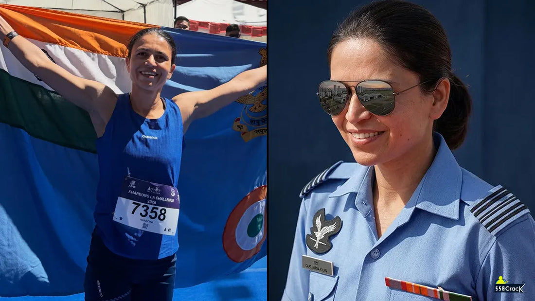 IAF’s Squadron Leader Neha Becomes First Non-Ladakhi Woman to Break 9 Hours at Khardung La Challenge 72K