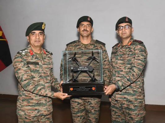 Indian Army Concludes First Advanced Drone Pilot Training; Naik Shubham Pathania Honored as Top Student