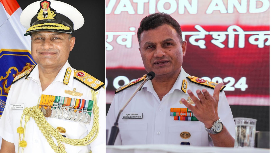 Vice Admiral Krishna Swaminathan Takes Command of Indian Navy's Western Naval Command