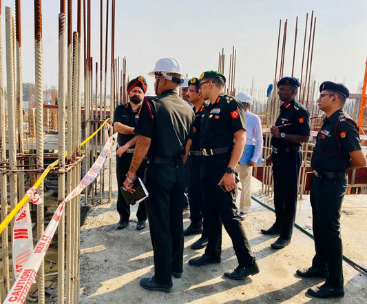 Lt Gen CG Muralidharan Evaluates Future Hospital Project and Commends Staff at Military Hospital Meerut Visit