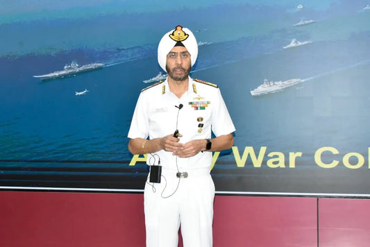 Rear Admiral BS Sodhi Discusses Future Capability Development of Indian Navy at Army War College