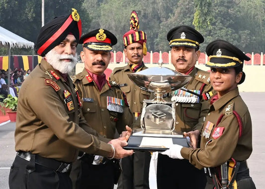 Captain Sandrima Ashok Honored as Best All-Round Officer in AMC Centre & College Passing-Out Parade for 123 Officers