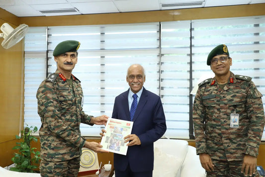 Lieutenant General VPS Kaushik and NHRC Chairman Discuss Human Rights Collaboration