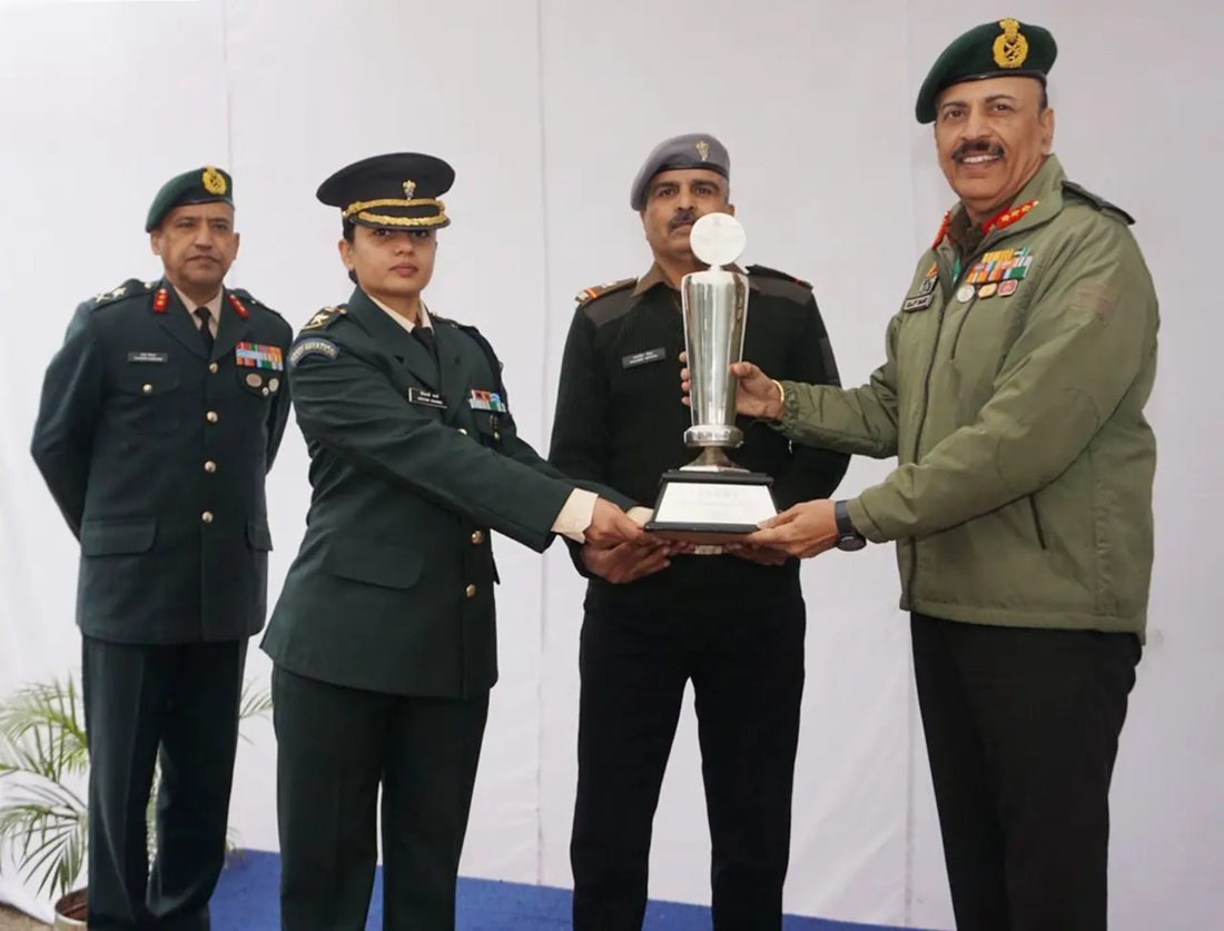 Chinar Corps' Tech Titans Unit Secures Best Maintenance Flight Trophy for 2024–25