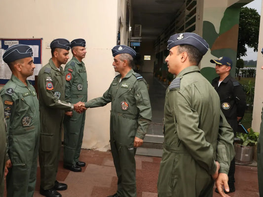 Air Marshal Tarun Chaudhry Reviews Operational Readiness and Infrastructure at Air Force Station Agra