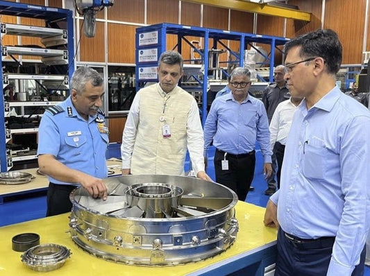 Air Marshal Dixit Evaluates Godrej Aerospace's Capabilities at Vikhroli Facility