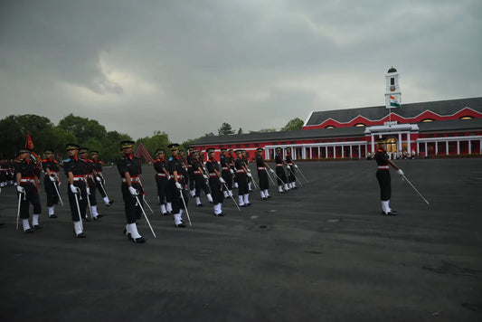 IMA Cadets Demonstrate Resilience Amidst Rain During Commandant’s Parade Prior to Passing Out