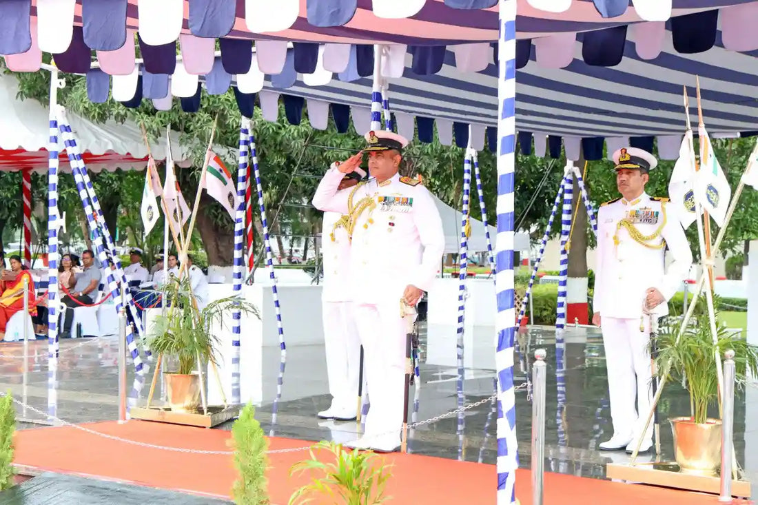 Vice Admiral Sanjay Bhalla Reviews Independence Day Parade at Visakhapatnam, Hails Eastern Naval Command Readiness