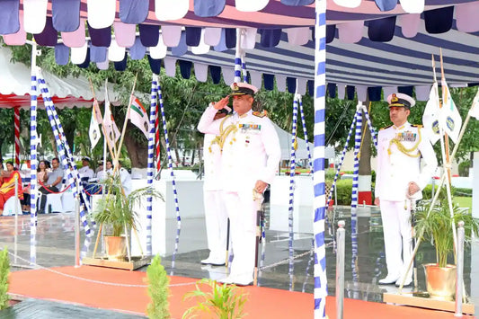 Vice Admiral Sanjay Bhalla Reviews Independence Day Parade at Visakhapatnam, Hails Eastern Naval Command Readiness