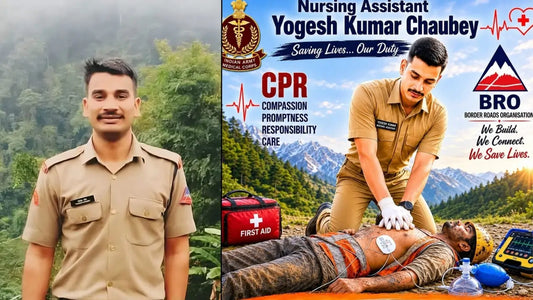 BRO Nursing Assistant Yogesh Kumar Chaube Performs Lifesaving CPR in Critical Emergency