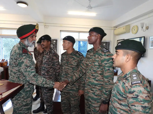 Assam Regiment Young Officers Partake in Orientation at Kohima Garrison, Nagaland