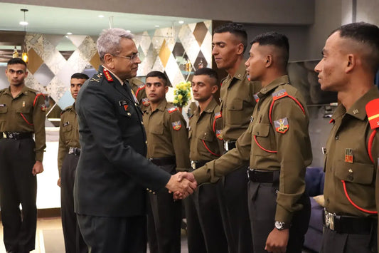 Lt Gen Anindya Sengupta Inspects Training Excellence at Indian Military Academy