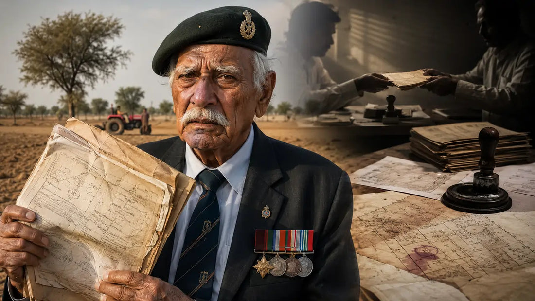 92-Year-Old War Veteran Captain Chunni Lal Thakur Battles Land Fraud in Rajasthan