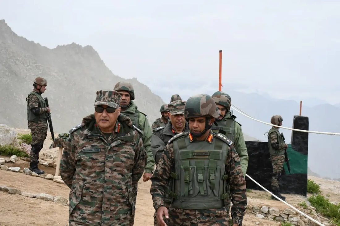 Lt Gen Pande Evaluates Operational Preparedness in High-Altitude Sectors of Dras, Kargil, and Biamah