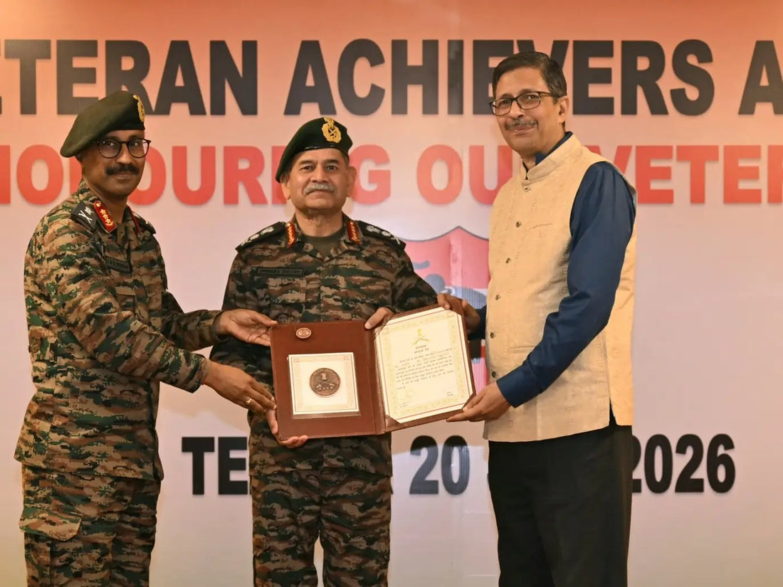 COAS General Dwivedi Presents Veteran Achievers Award to Four Distinguished Veterans in Tezpur
