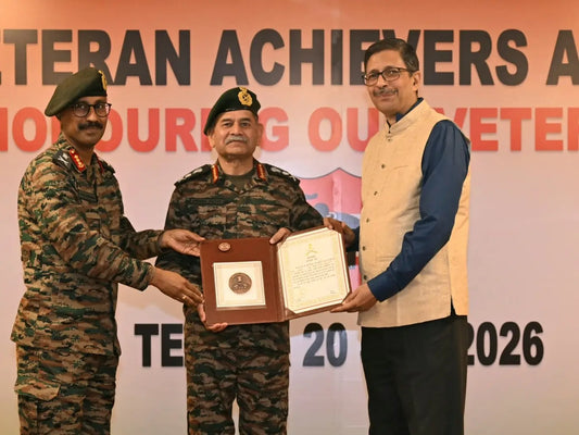 COAS General Dwivedi Presents Veteran Achievers Award to Four Distinguished Veterans in Tezpur