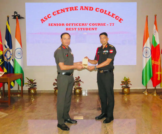 Colonel Pradeep Singh Named Best Student at ASC Centre's Senior Officers’ Course in Bengaluru