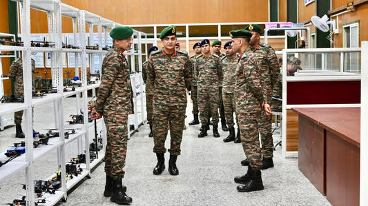 Lt Gen RC Tiwari Inspects FPV Drone Node at Eastern Command's Agnirath Brigade