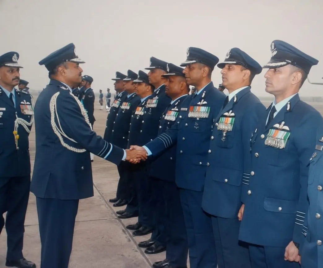 Air Marshal B Manikantan Conducts Operational Inspection at Agra Air Force Station
