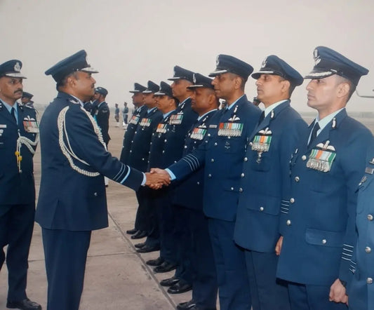 Air Marshal B Manikantan Conducts Operational Inspection at Agra Air Force Station