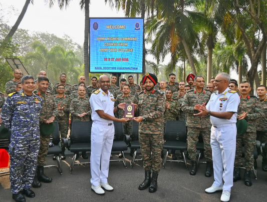 Higher Command Course-54 Delegation Engages in Naval Operations Brief at Eastern Naval Command