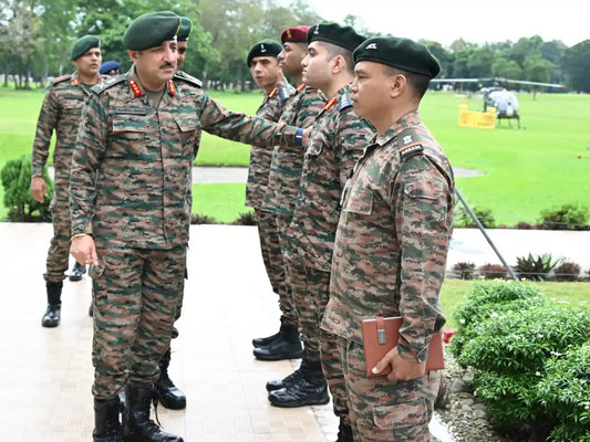 Lt Gen Manraj Singh Mann Evaluates Operational Readiness at Binnaguri Military Station