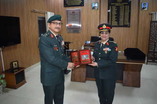 Major General Maneesh Kukrety Reviews Base Hospital Lucknow and Launches 'Swasthya Path: Health Trail'