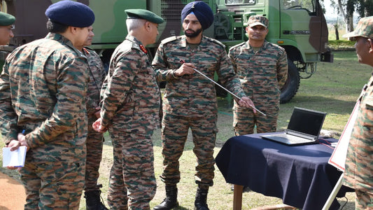 Lt Gen Rajan Sharawat Evaluates Operational Preparedness, Commends Technological Advancements in Pathankot