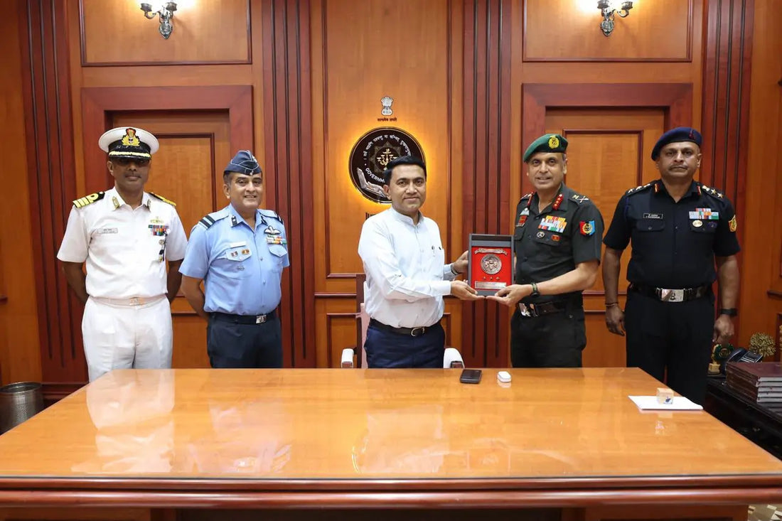 Lt Gen Virendra Vats and Goa CM Discuss Bolstering NCC Efforts in the State