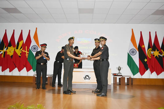 Lt Kalpana Sharma Honoured with Commandant’s Trophy at Army Air Defence College Gopalpur Ceremony