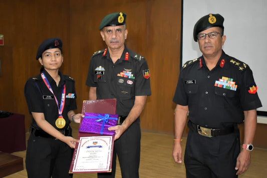 Major Rashi Trivedi Honored as Top Student of Advanced Combat Engineering Course at CME Pune
