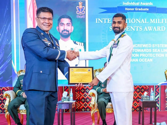 Commander Akhil Nair Honored with 'Best International Military Student' Award in the Philippines