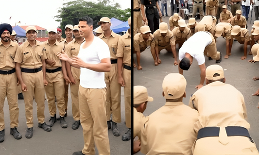 Varun Dhawan Takes on Push-Ups Challenge with NDA Cadets During Border 2 Shooting