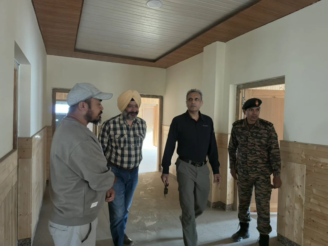 DG NCC Lt Gen Virendra Vats Reviews Upcoming NCC Training Academy at Phyang, Ladakh