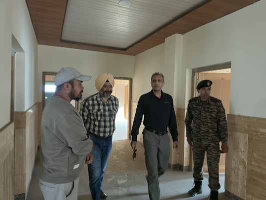 DG NCC Lt Gen Virendra Vats Reviews Upcoming NCC Training Academy at Phyang, Ladakh