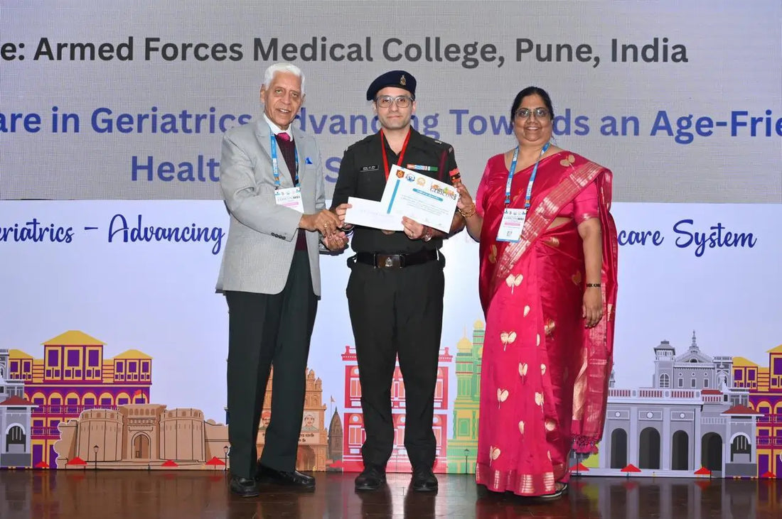Major Somesh M Kaul Awarded Dr BK Mathur Gold Medal at GERICON 2025 for Digital Health Literacy Research