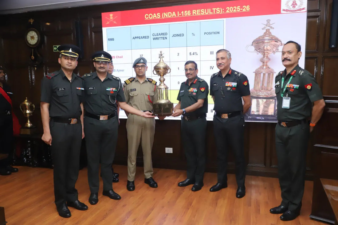 Rashtriya Military School Bengaluru Wins COAS Trophy for Best NDA Result in AY 2025-26