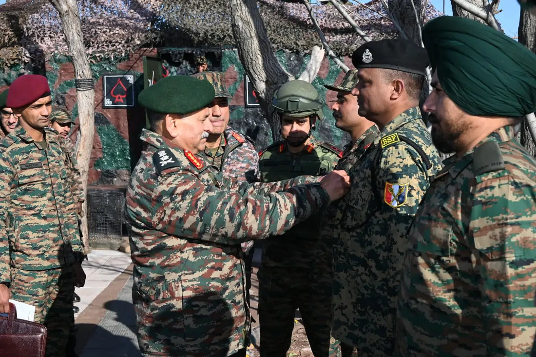General Upendra Dwivedi Assesses Operational Readiness in Poonch Sector's Forward Areas
